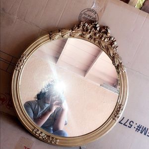 Pretty gold mirror